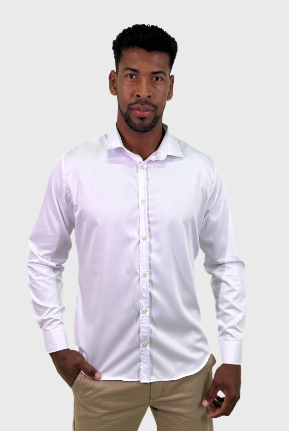 CAMISA MANGA LONGA SLIM FIT OXFORD MODAL BUTTON DOWN
