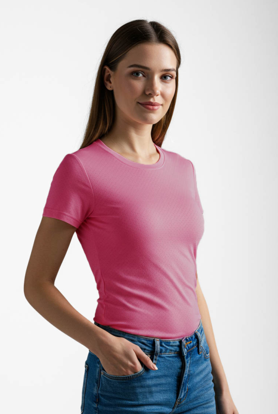 CAMISETA FEMININA FITNESS DRY POLIAMIDA