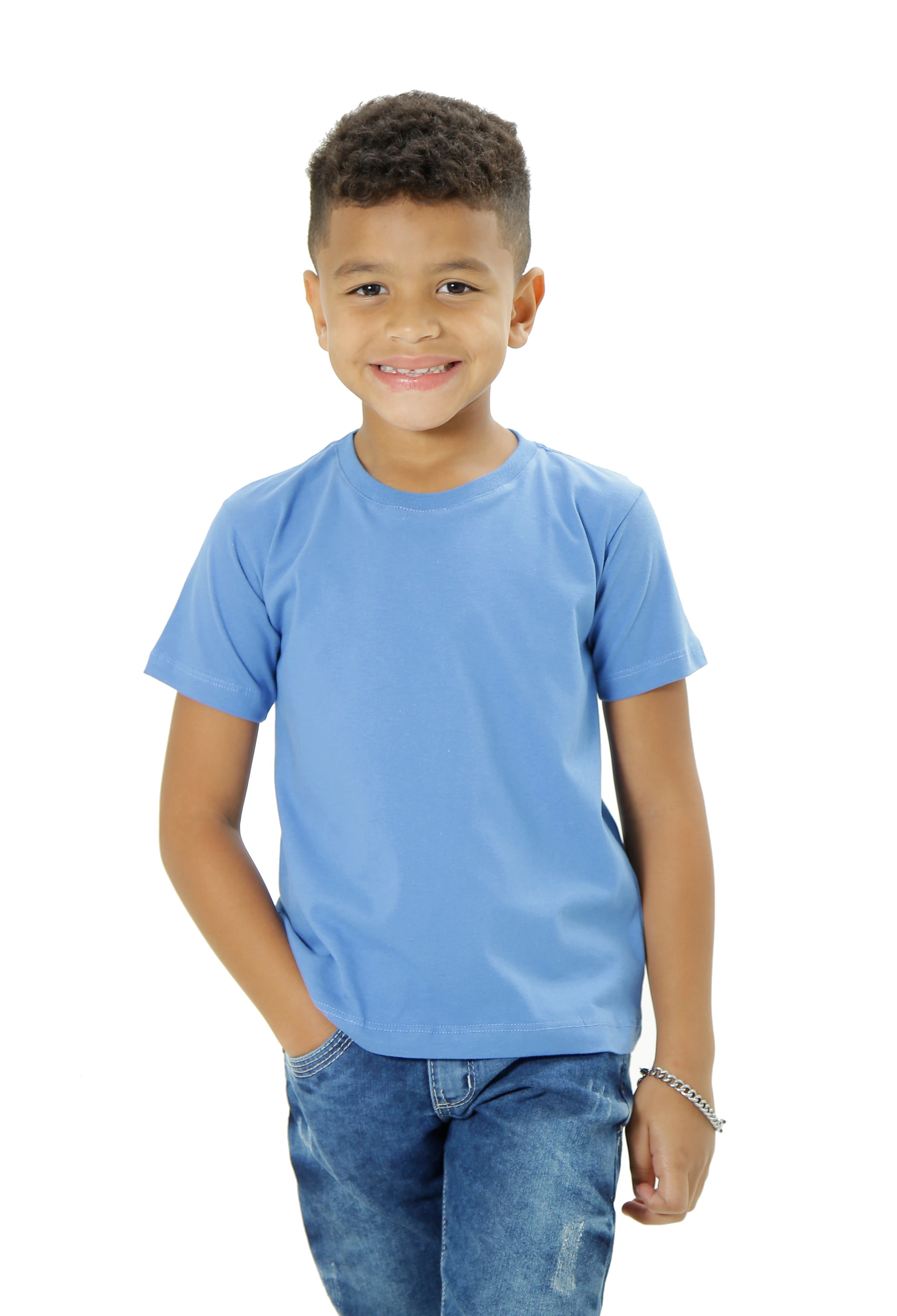 CAMISETA GOLA REDONDA BÁSICA INFANTIL