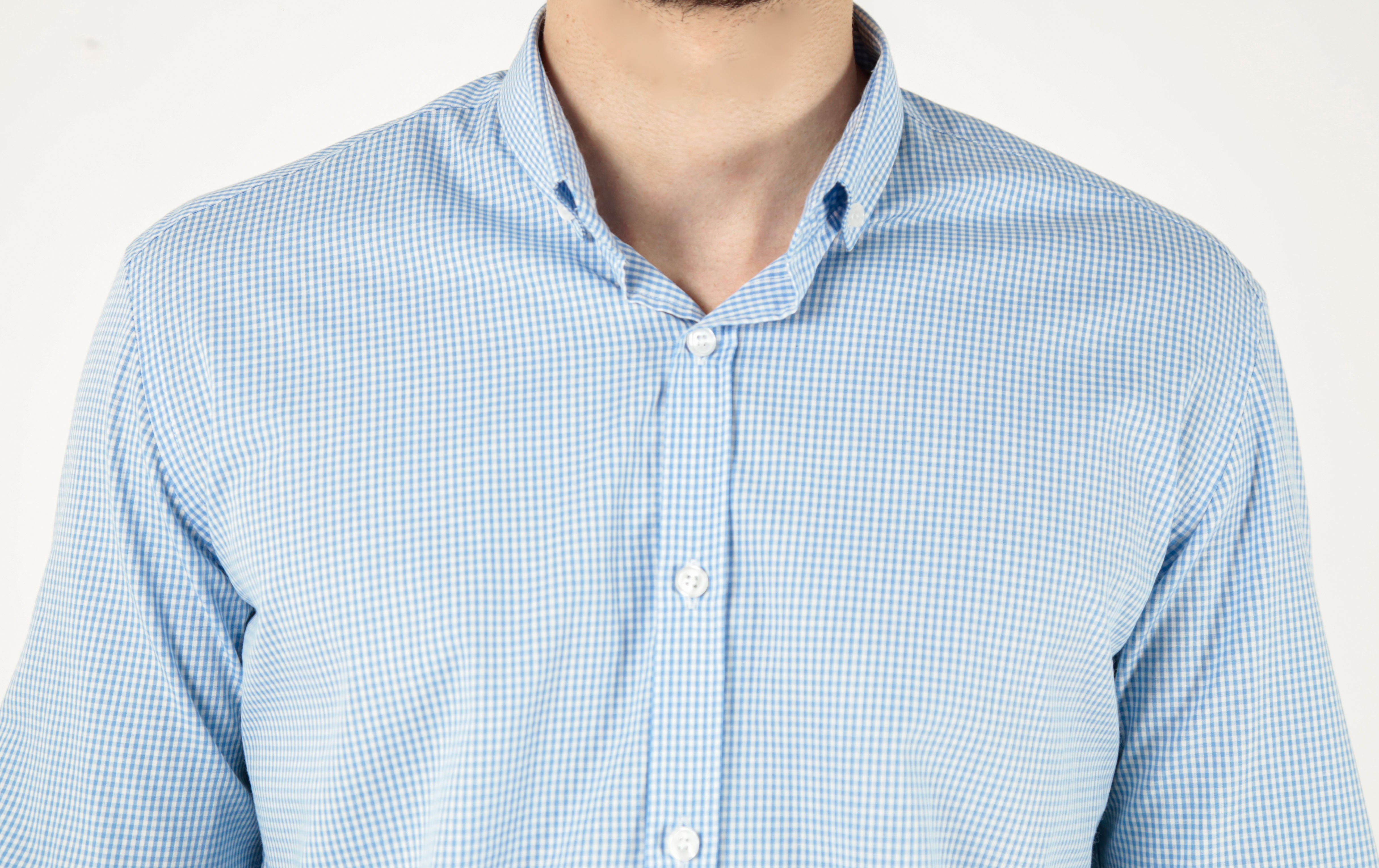 CAMISA MANGA LONGA SLIM FIT BUTTON DOWN XADREZ