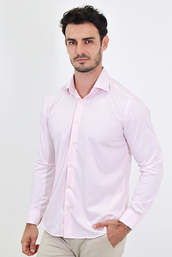 CAMISA MANGA LONGA SLIM FIT OXFORD MODAL ESTRUTURADA
