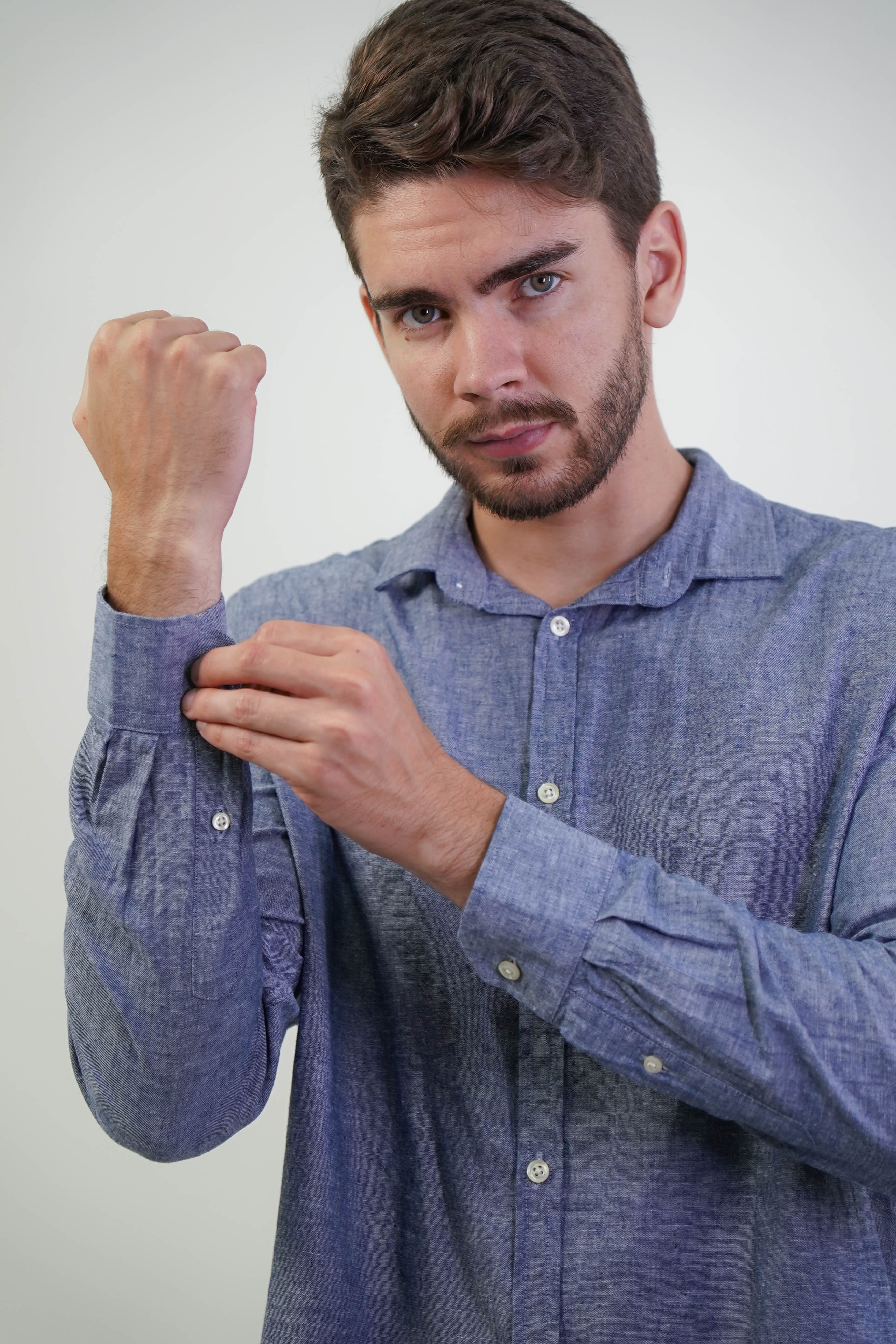 CAMISA MANGA LONGA LINHO SLIM FIT