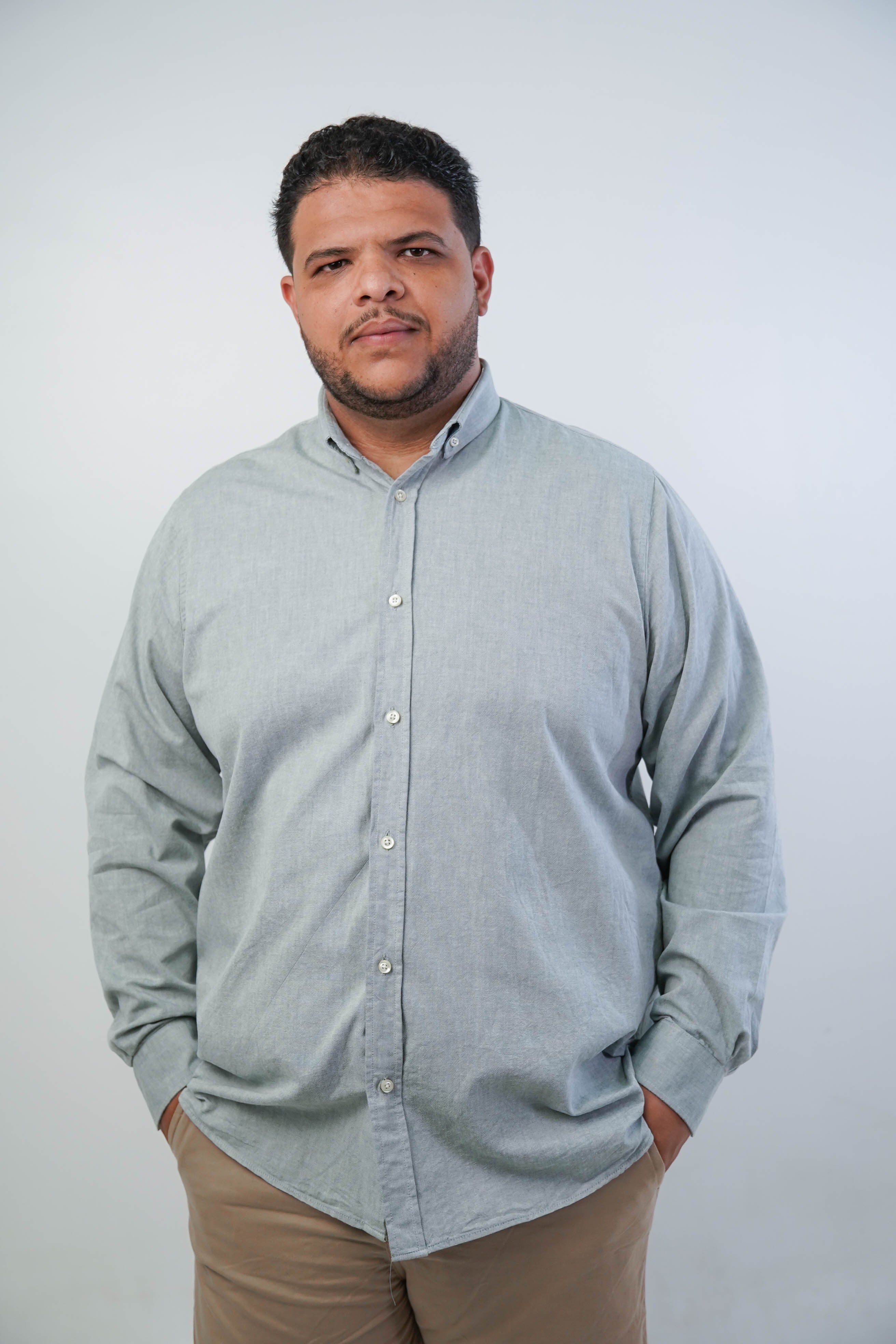 CAMISA MANGA LONGA PLUS OXFORD BUTTON DOWN