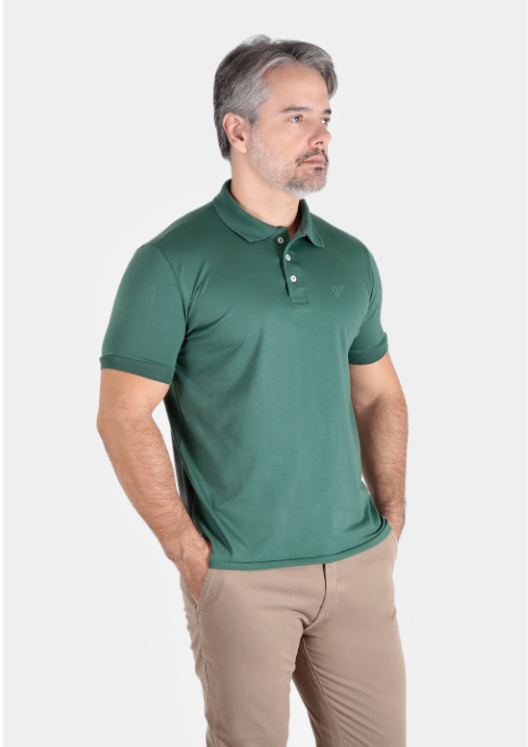 POLO COTTON PIMA COM ELASTANO LISA