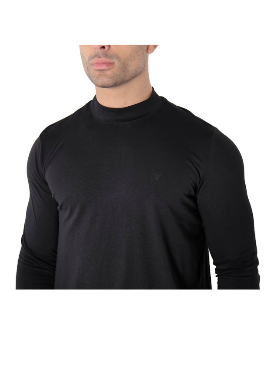 CAMISETA MANGA LONGA ALGODÃO EGÍPCIO GOLA ALTA