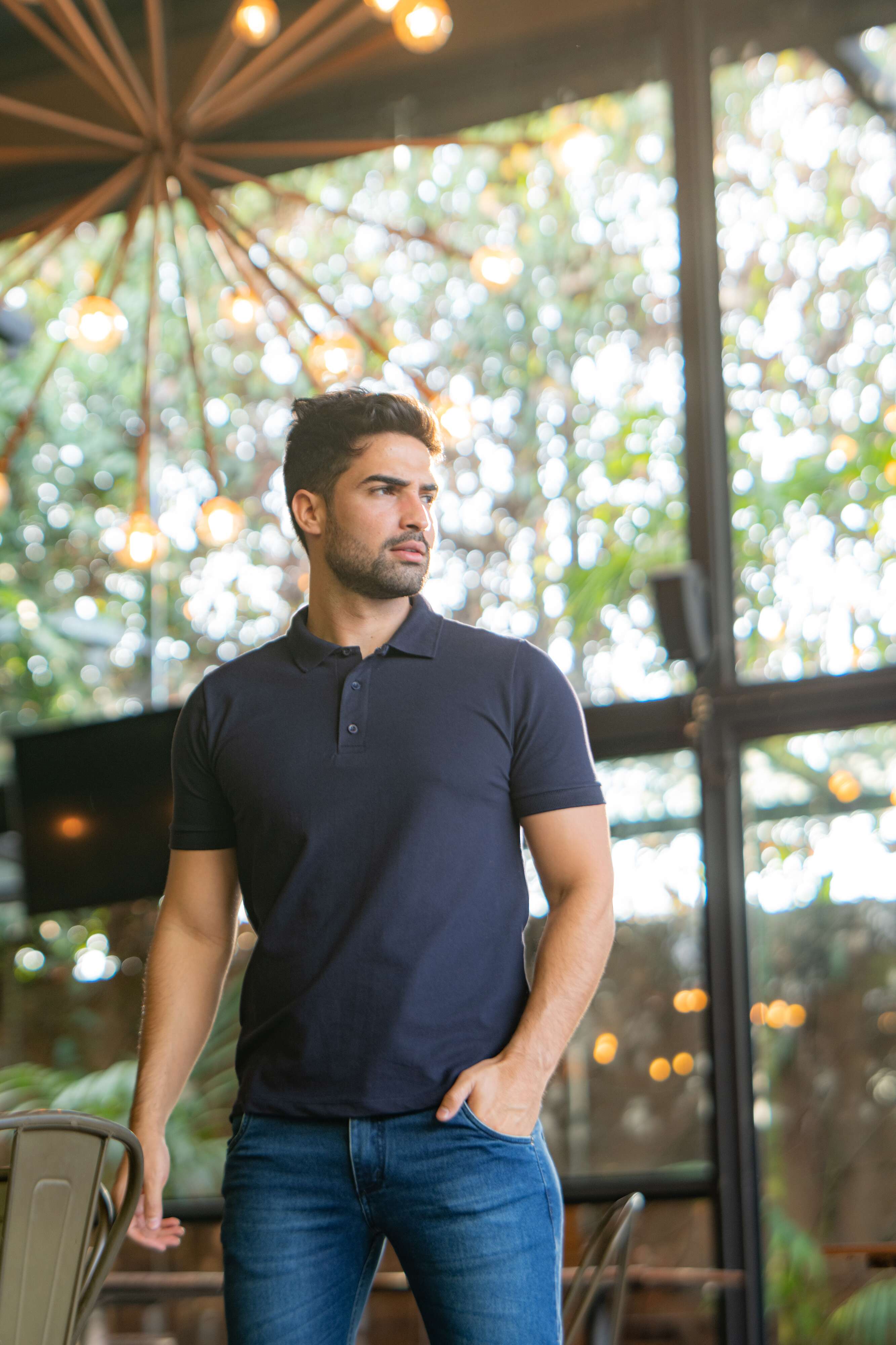 POLO PIQUET PIMA COM ELASTANO LISA