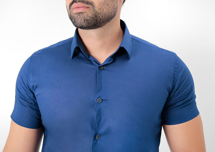 CAMISA MANGA CURTA SLIM FIT BÁSICA