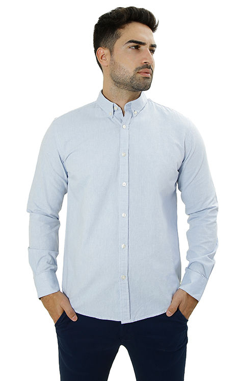 CAMISA MANGA LONGA SLIM FIT OXFORD BUTTON DOWN