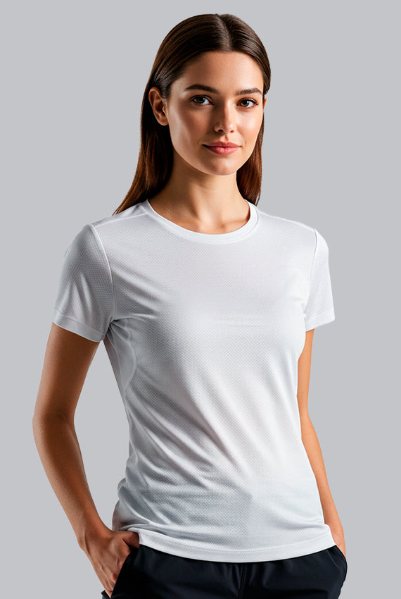 CAMISETA FEMININA FITNESS DRY POLIAMIDA