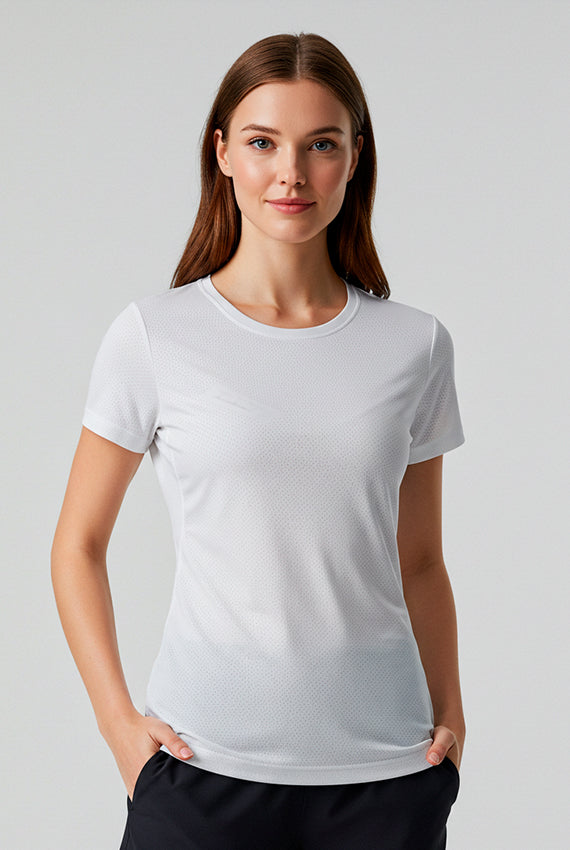 CAMISETA FEMININA FITNESS DRY POLIAMIDA