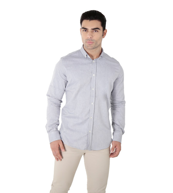 CAMISA MANGA LONGA SLIM FIT OXFORD BUTTON DOWN