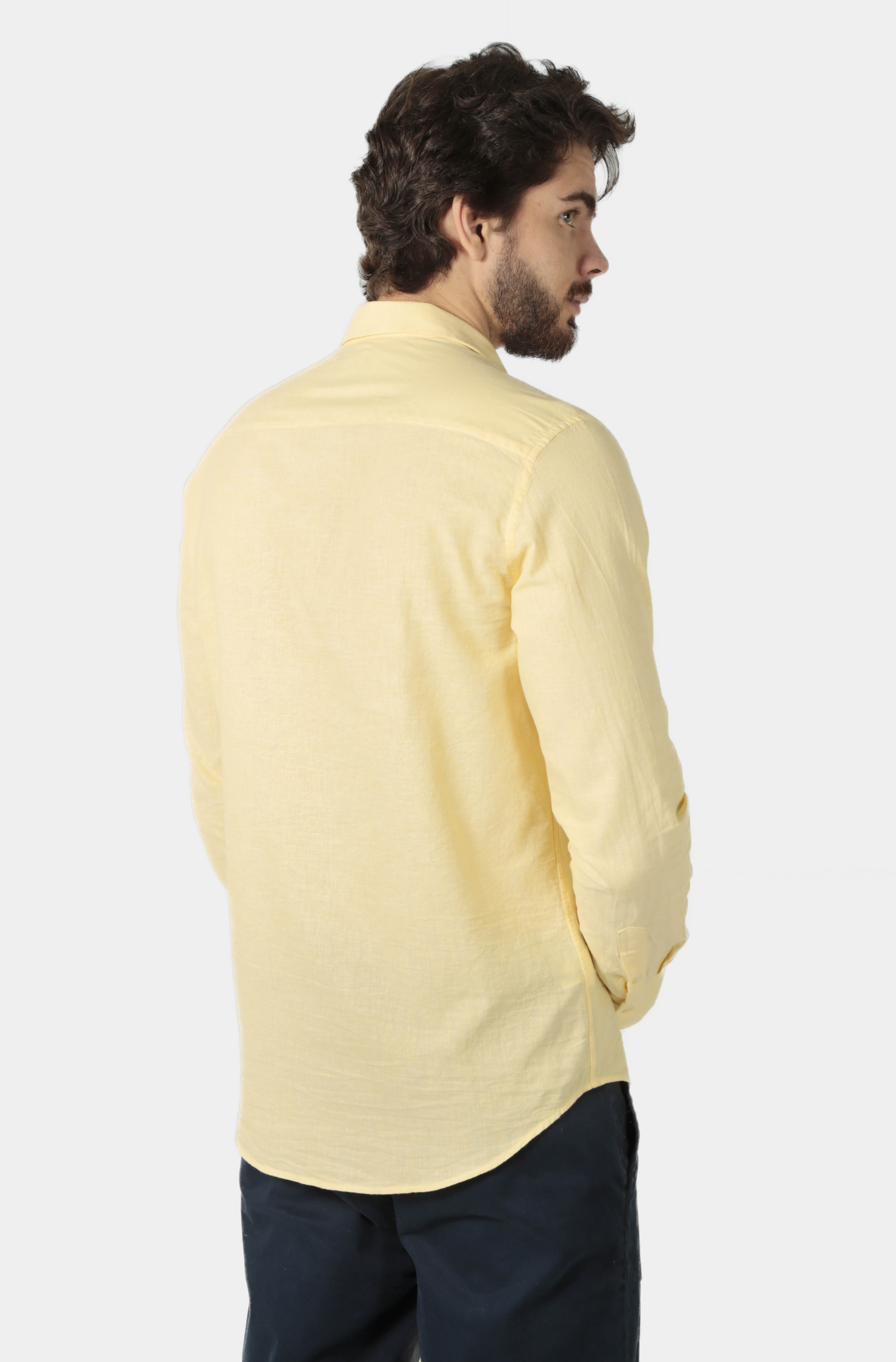CAMISA MANGA LONGA LINHO SLIM FIT