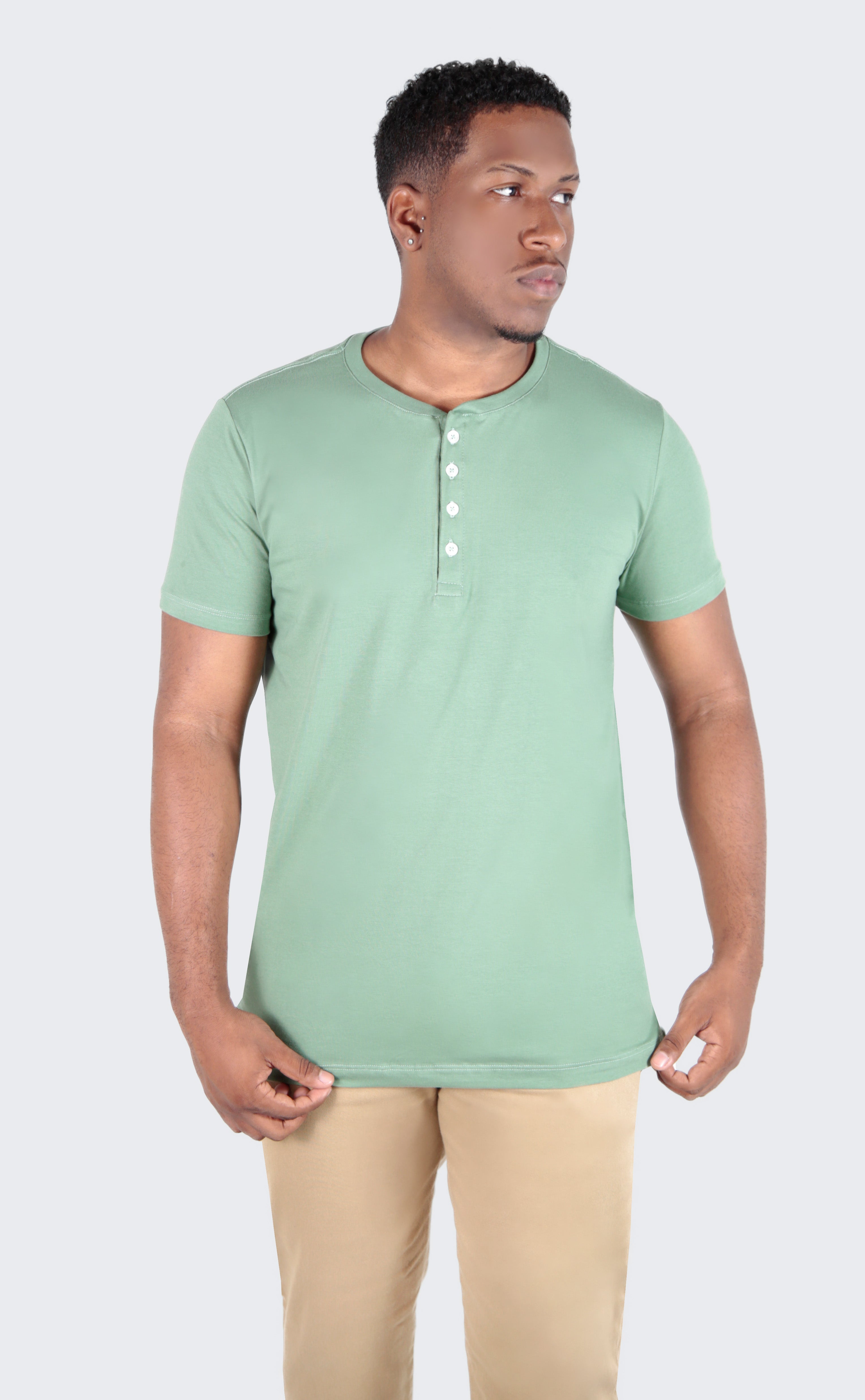 CAMISETA HENLEY EGÍPCIO GOLA PADRE