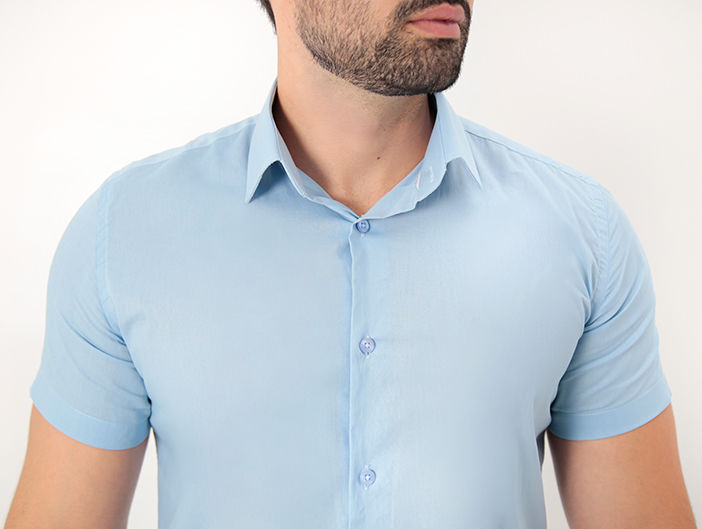 CAMISA MANGA CURTA SLIM FIT BÁSICA