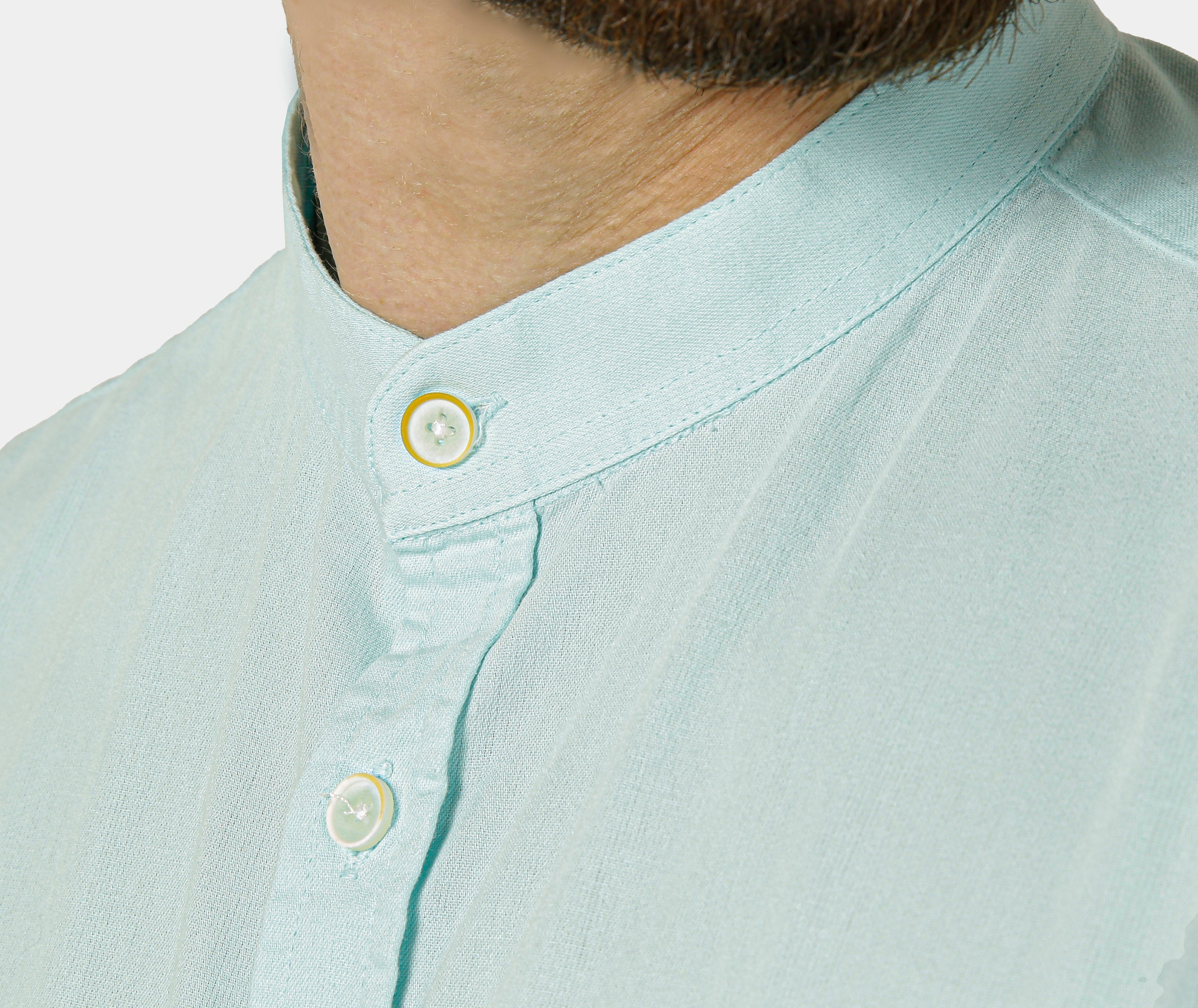 CAMISA MANGA CURTA GOLA PADRE SARJA ESTONADA