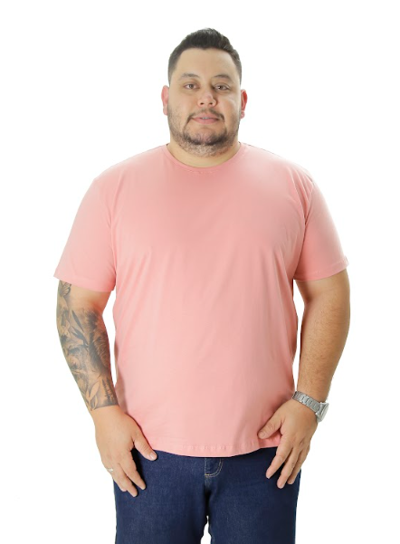 CAMISETA BÁSICA GOLA REDONDA LISA PLUS