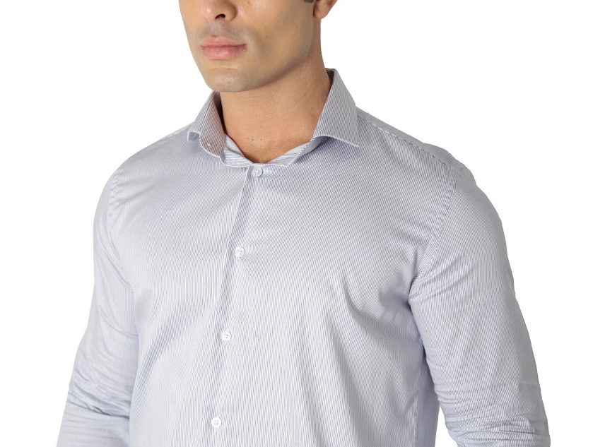 CAMISA MANGA LONGA SLIM FIT ALGODÃO EGÍPCIO