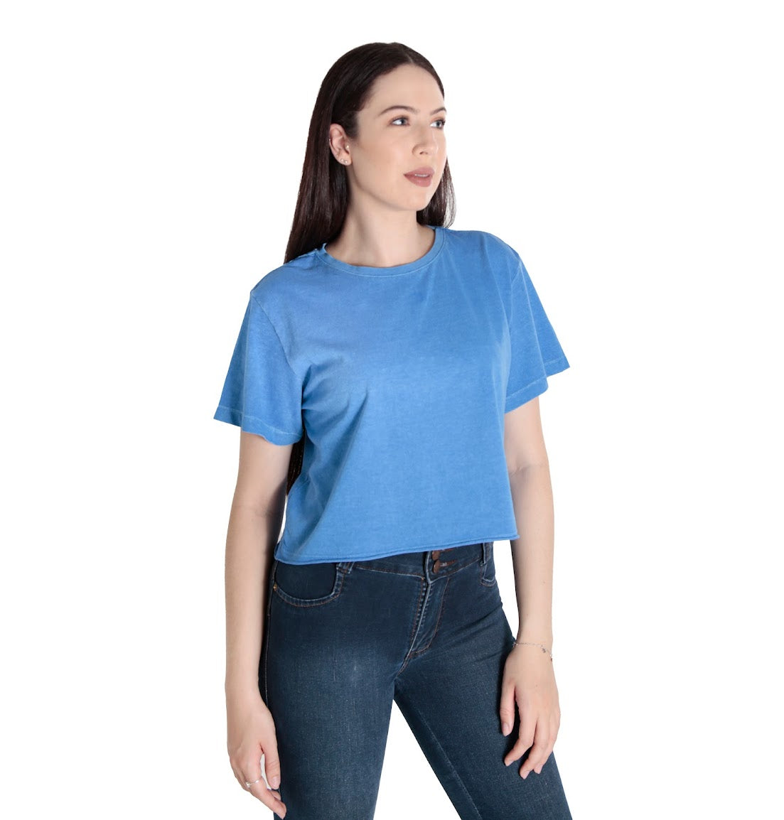 CROPPED STONED COLOR