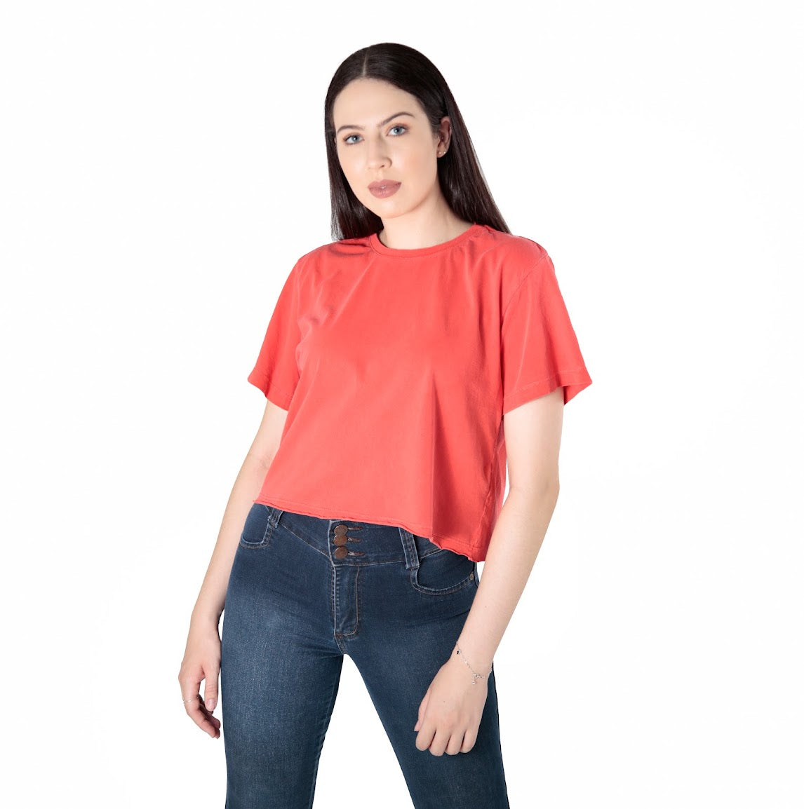 CROPPED STONED COLOR