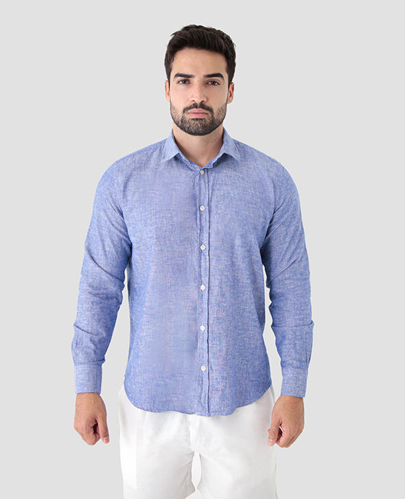 CAMISA MANGA LONGA LINHO SLIM FIT