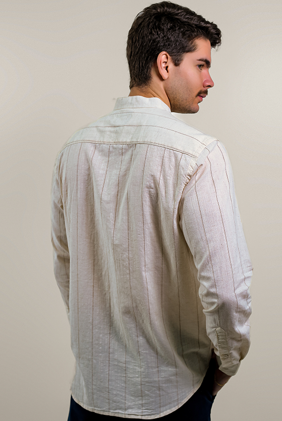 CAMISA LINHO MANGA LONGA PADRE LISTRAS