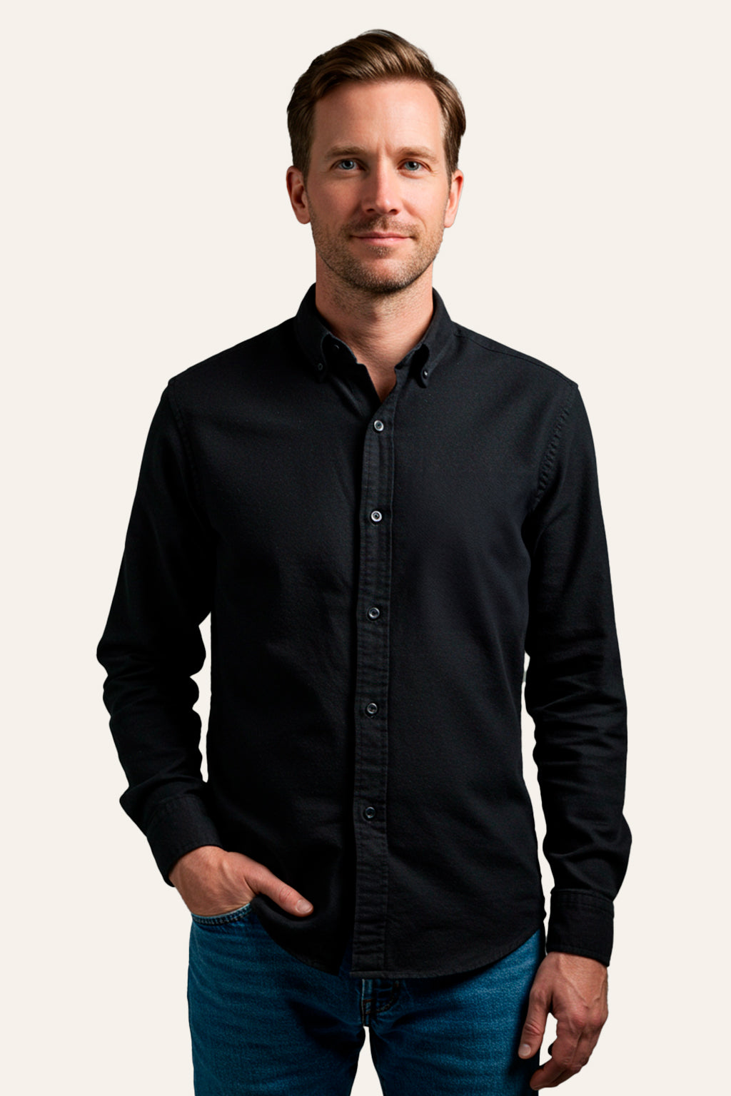 CAMISA MANGA LONGA SLIM FIT OXFORD BUTTON DOWN