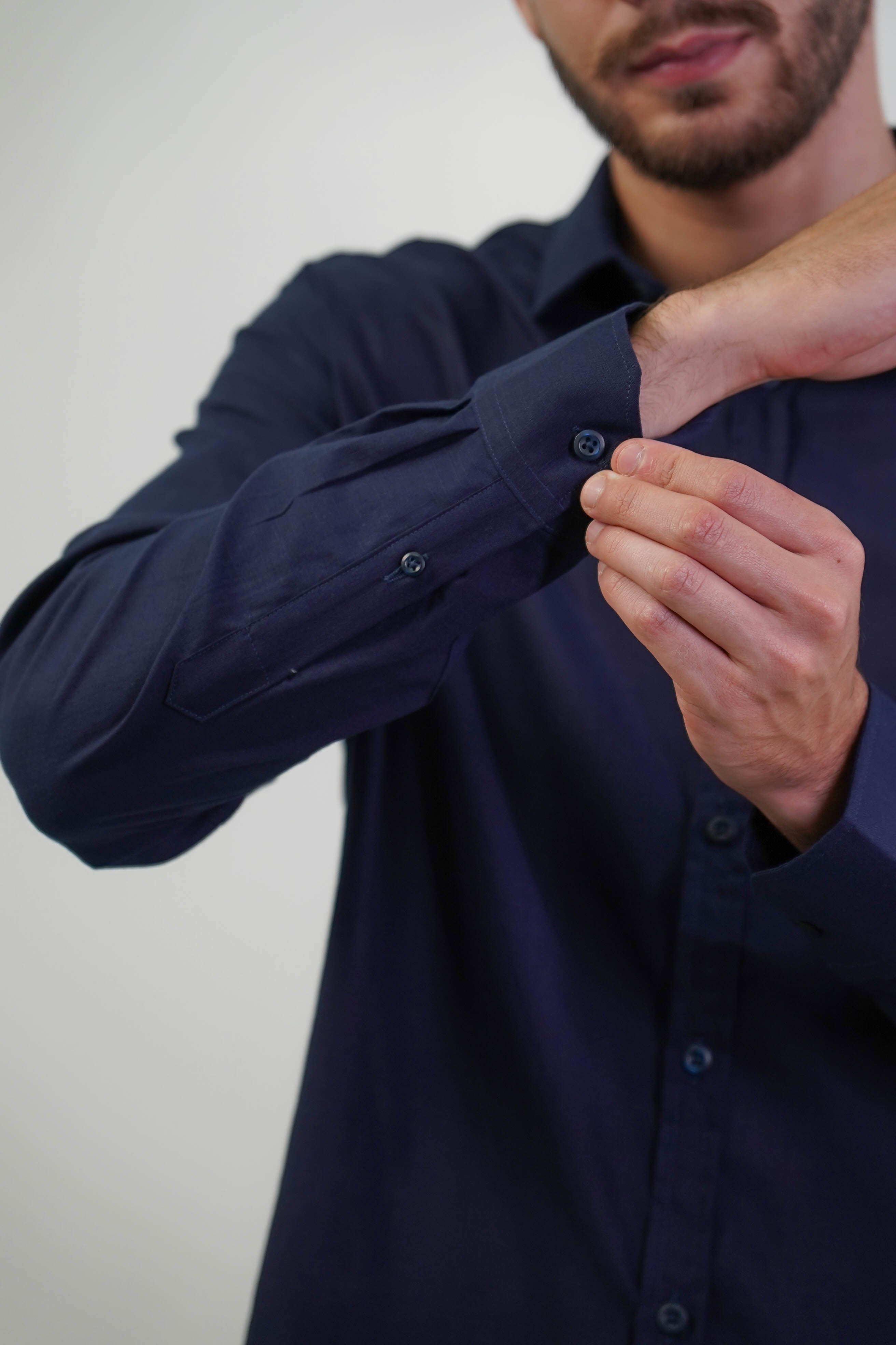 CAMISA SOCIAL MANGA LONGA SLIM FIT FLAMÊ