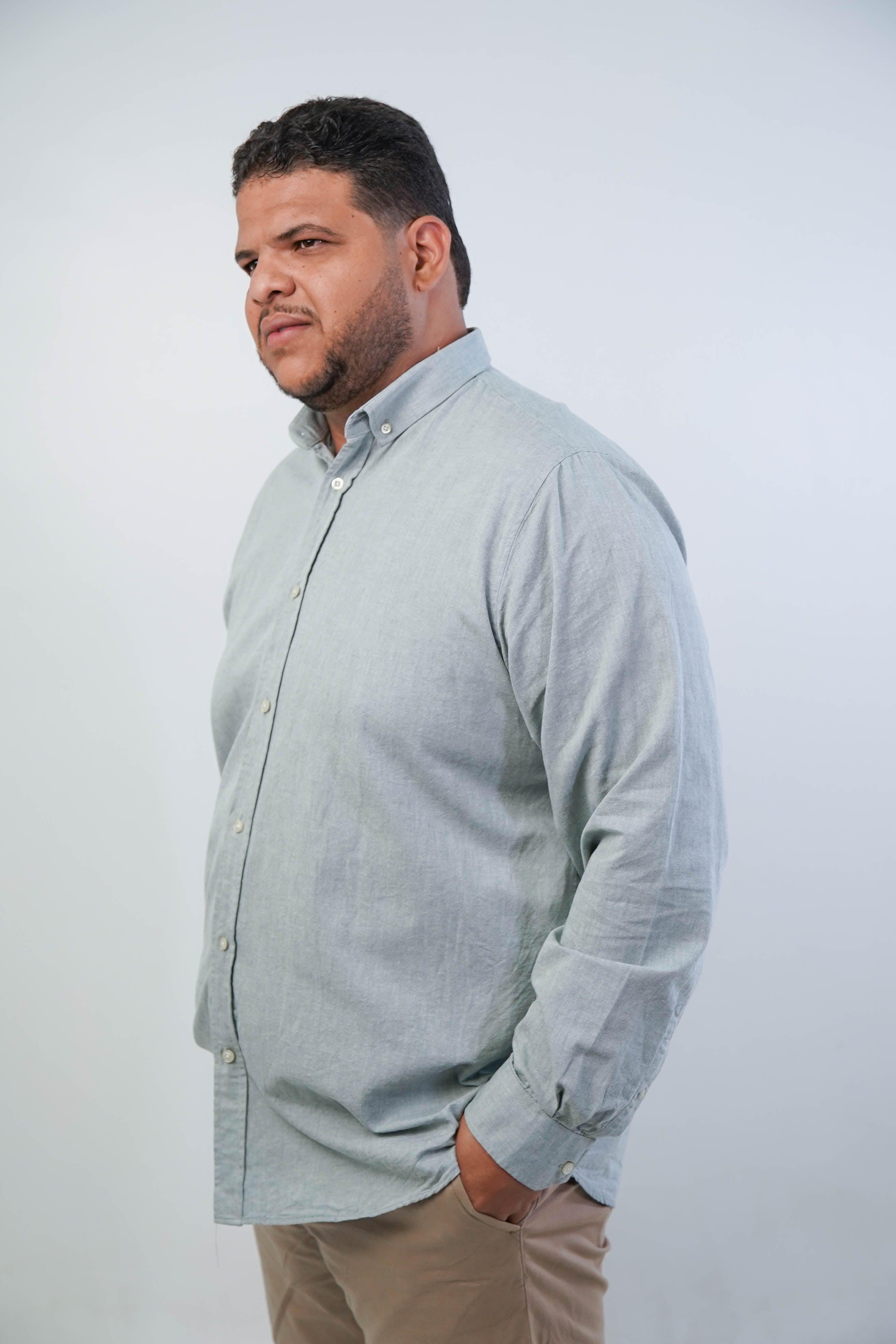 CAMISA MANGA LONGA PLUS OXFORD BUTTON DOWN