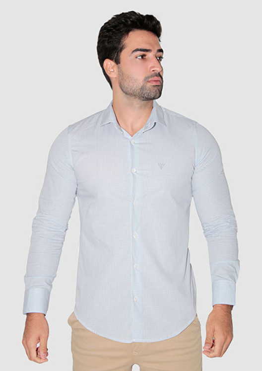 CAMISA MANGA LONGA SUPER SLIM XADREZ