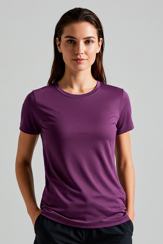CAMISETA FEMININA FITNESS DRY POLIAMIDA