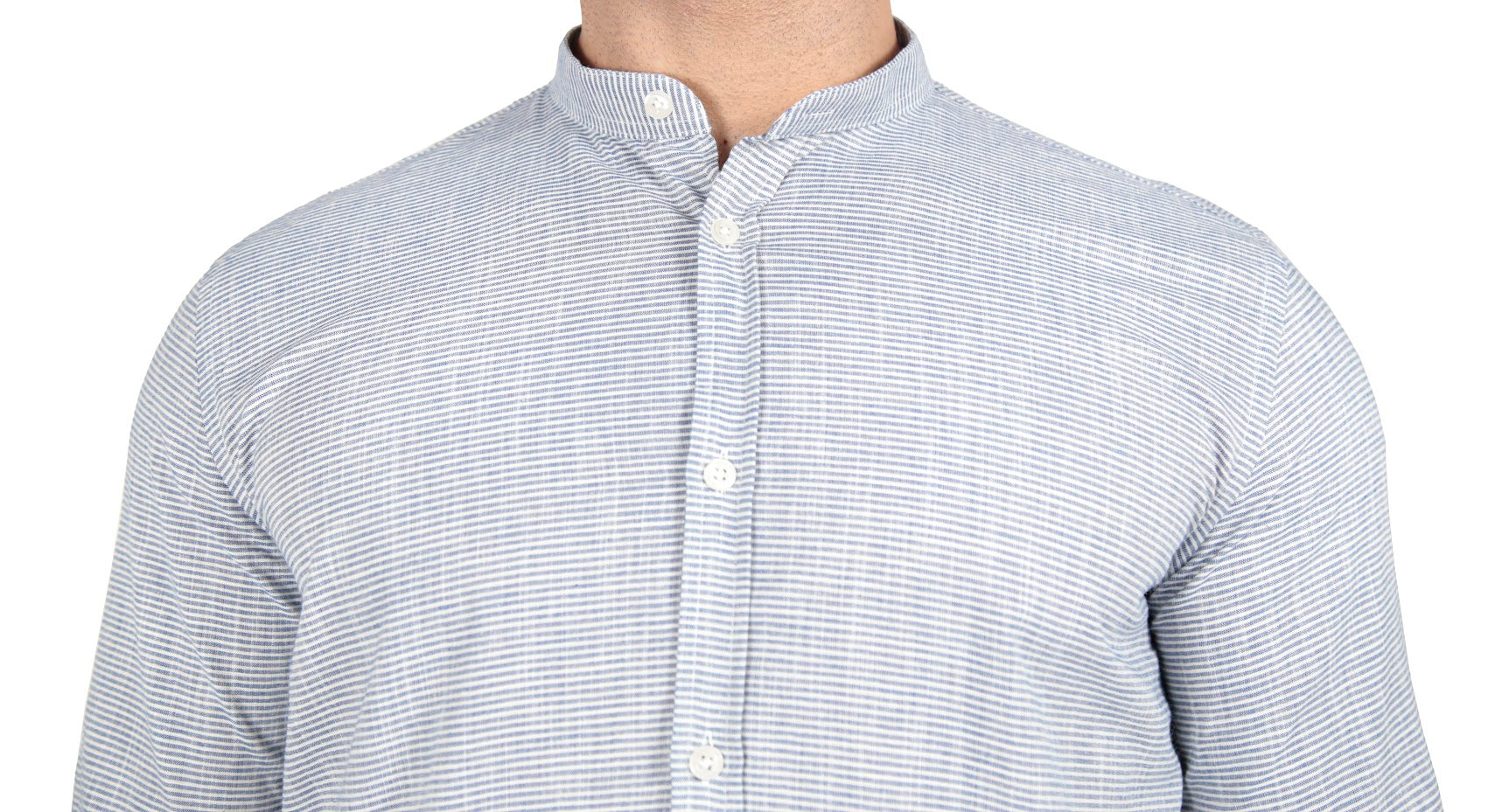 CAMISA MANGA LONGA SLIM FIT GOLA PADRE LISTRAS