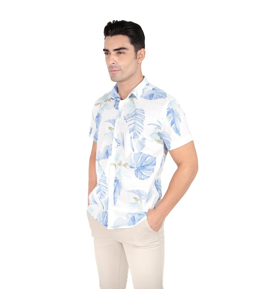 CAMISA MANGA CURTA SLIM FIT FLAMÊ