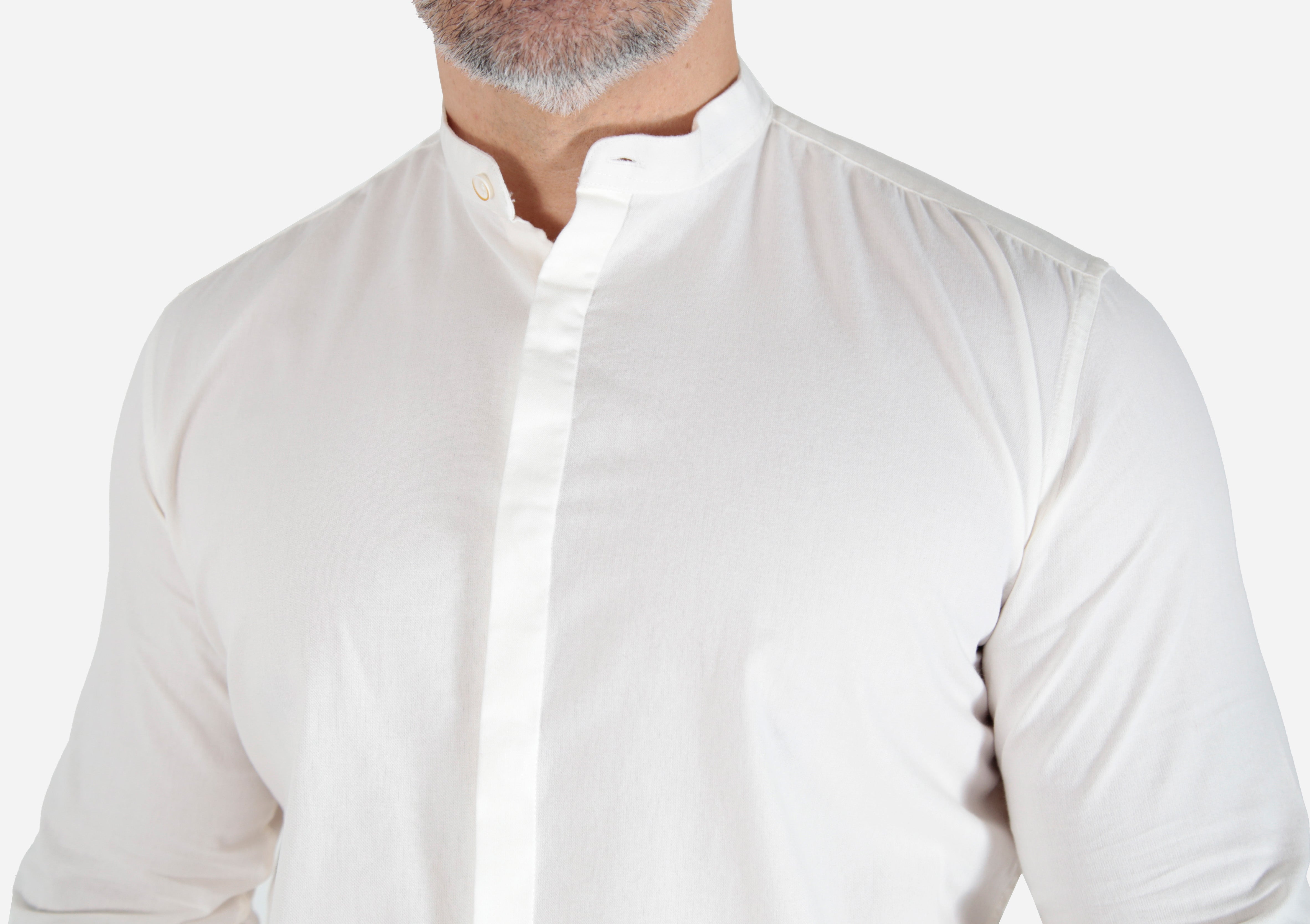 CAMISA SLIM FIT SARJA GOLA PADRE