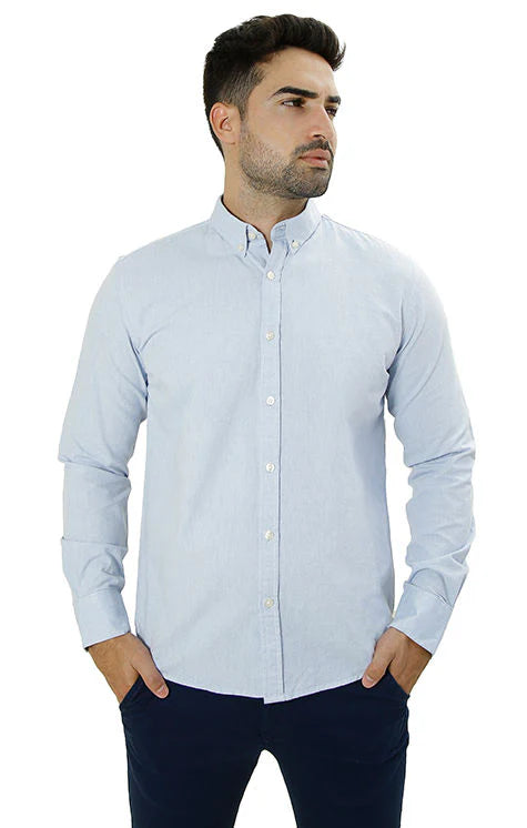 CAMISA MANGA LONGA SLIM FIT OXFORD BUTTON DOWN