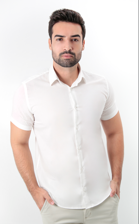 CAMISA MANGA CURTA SLIM FIT FLAMÊ