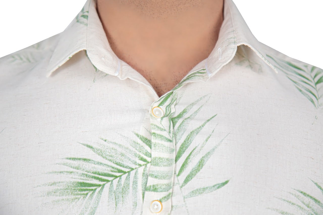 CAMISA MANGA CURTA SLIM FIT LINHO