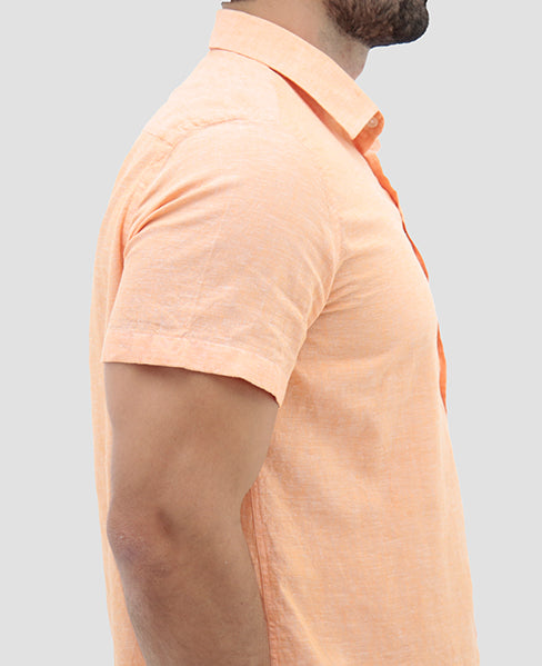 CAMISA MANGA CURTA SLIM FIT LINHO