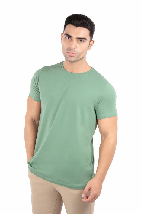 CAMISETA BÁSICA GOLA REDONDA - MODA