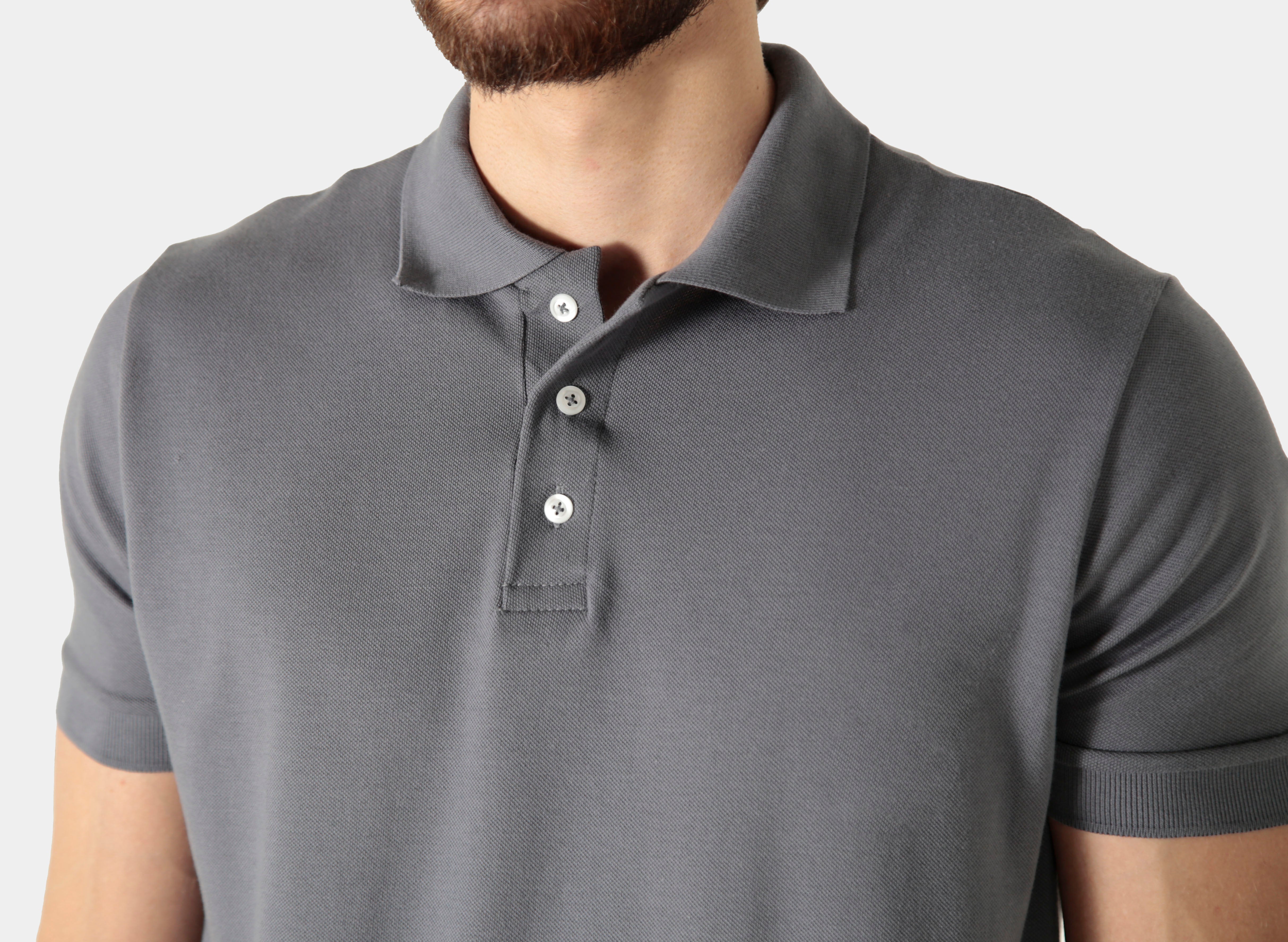 POLO PIQUET PIMA COM ELASTANO LISA